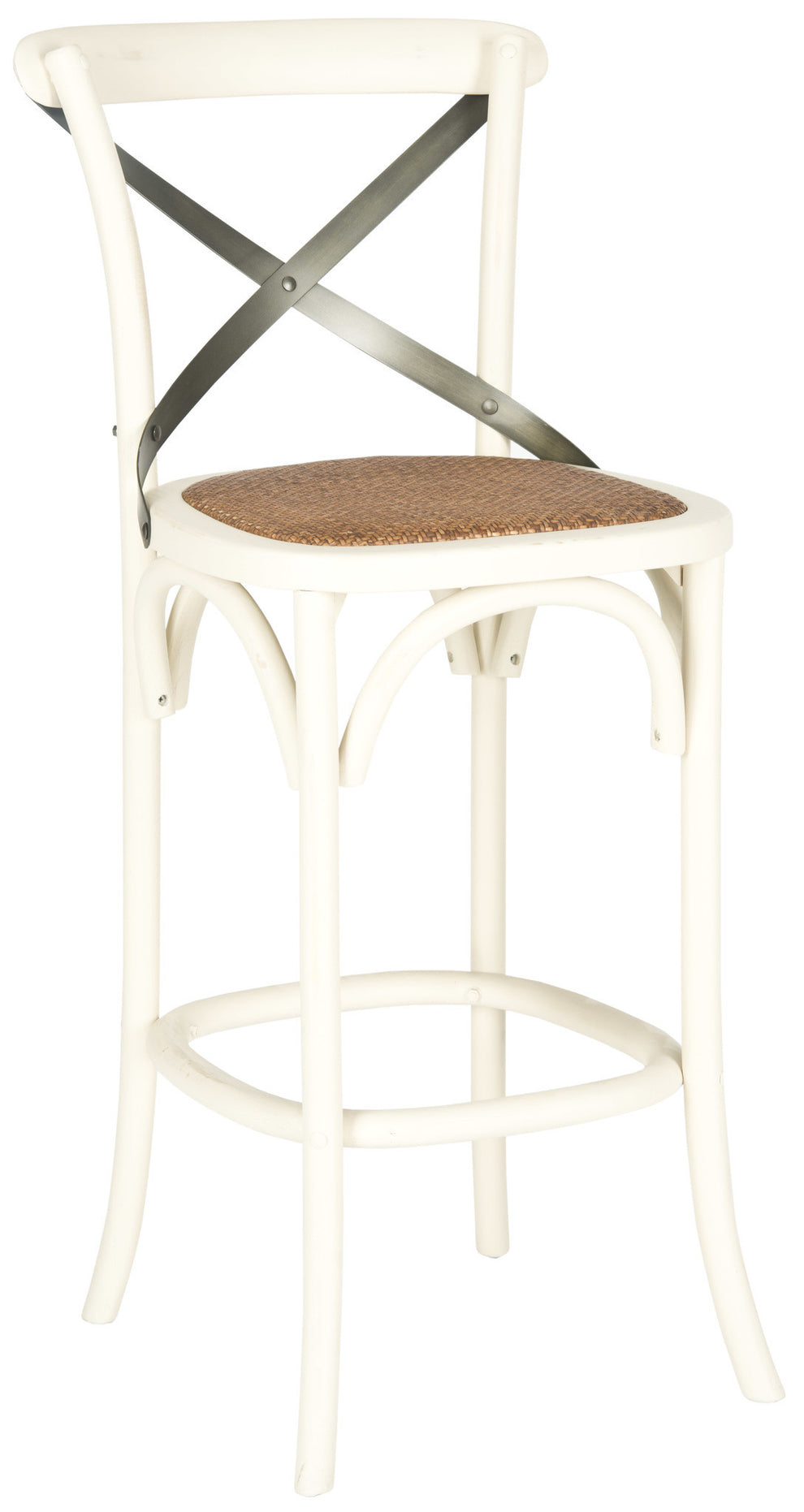Safavieh Eleanor X Back Barstool | Bar Stools | Modishstore - 6