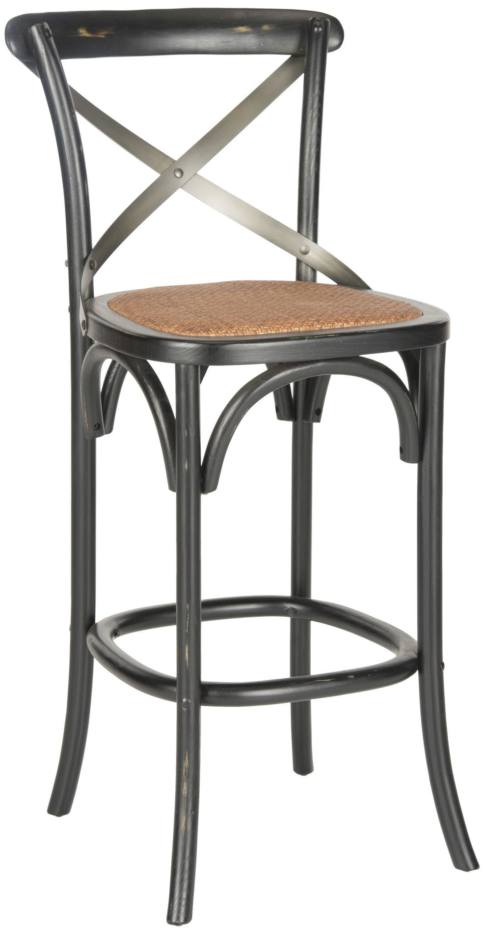 Safavieh Eleanor X Back Barstool | Bar Stools | Modishstore - 11