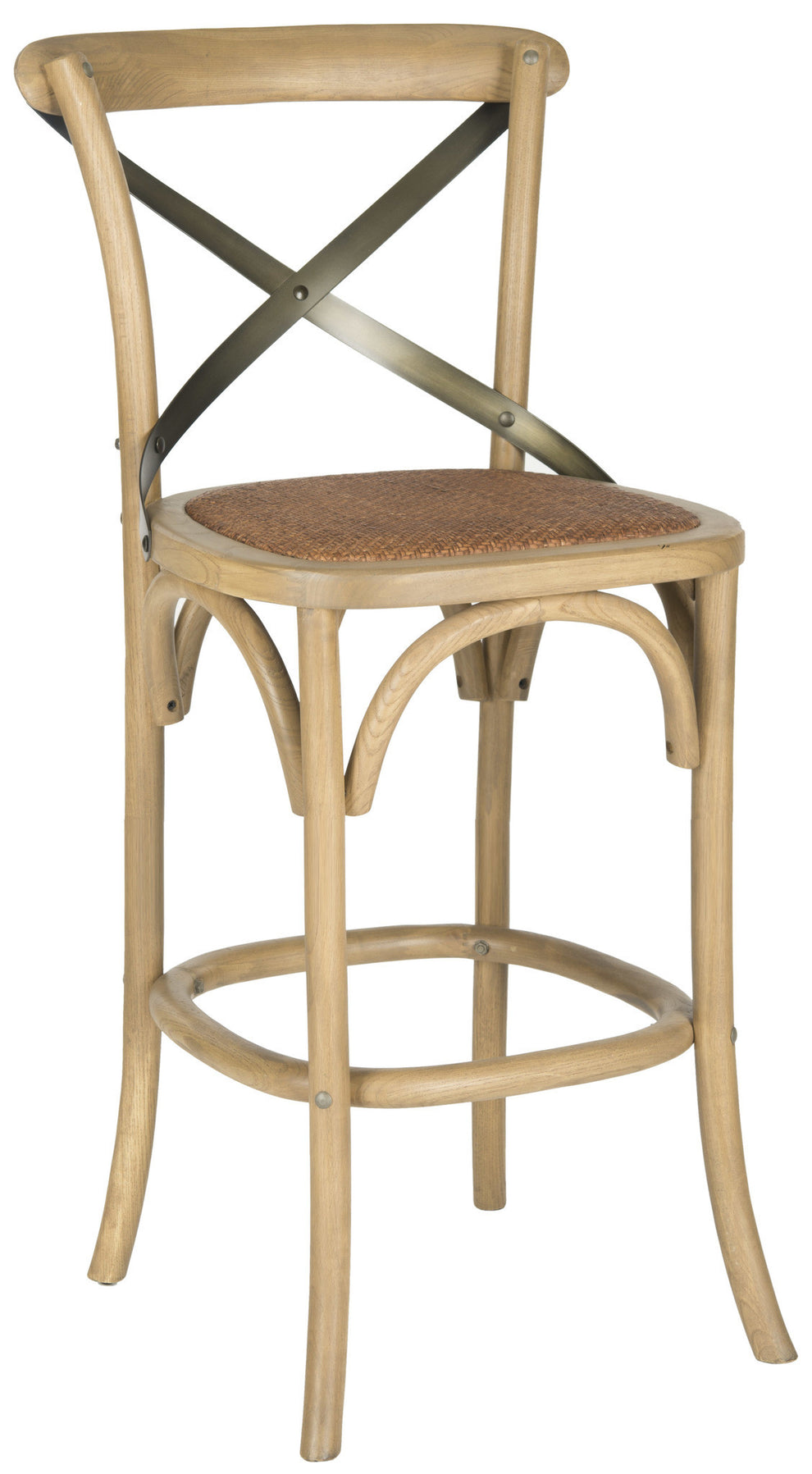 Safavieh Eleanor X Back Barstool | Bar Stools | Modishstore - 16