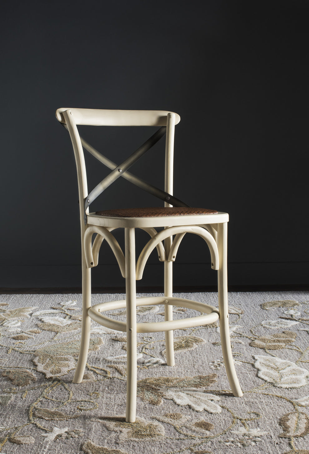Safavieh Eleanor X Back Counter Stool | Counter Stools | Modishstore - 7