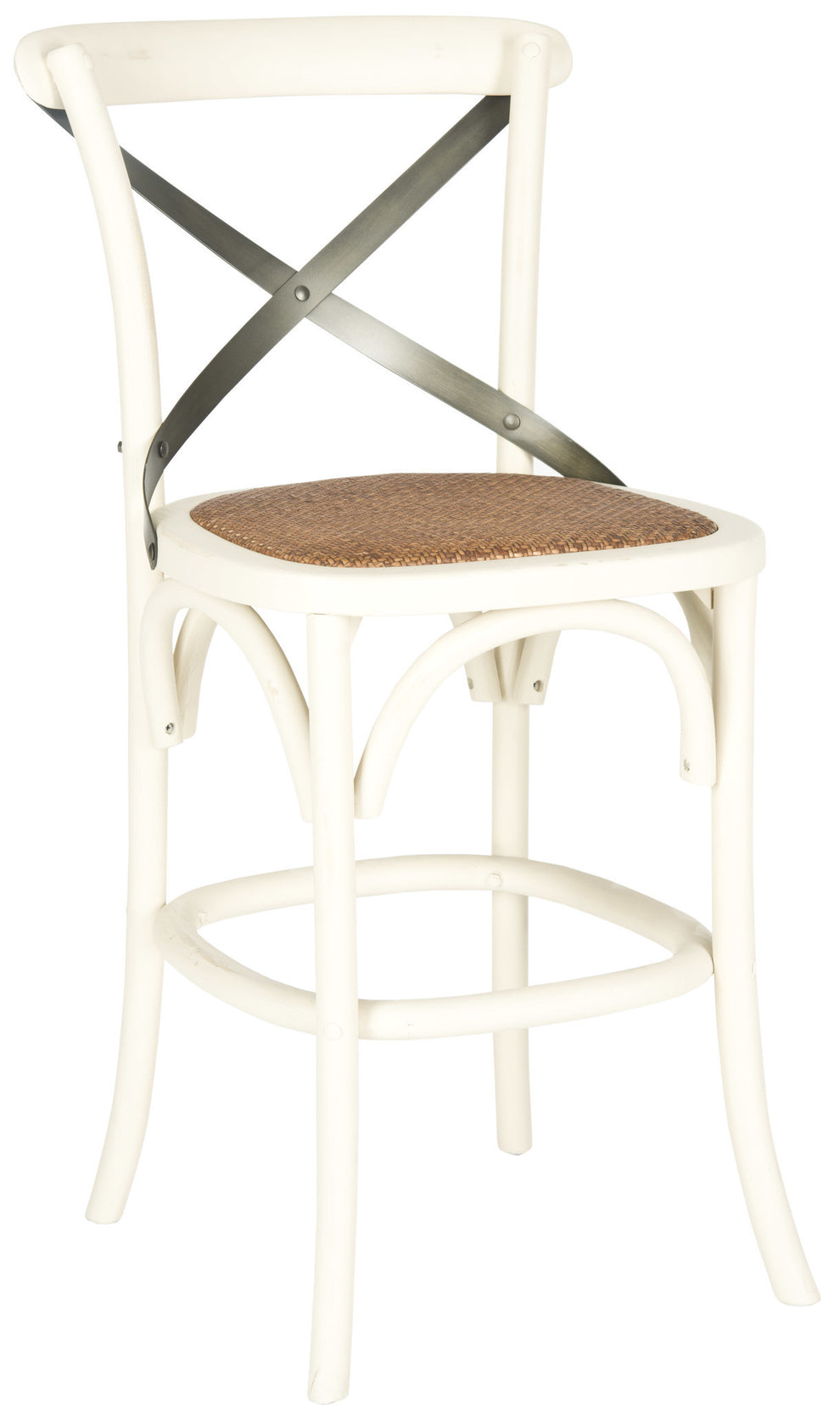 Safavieh Eleanor X Back Counter Stool | Counter Stools | Modishstore - 2