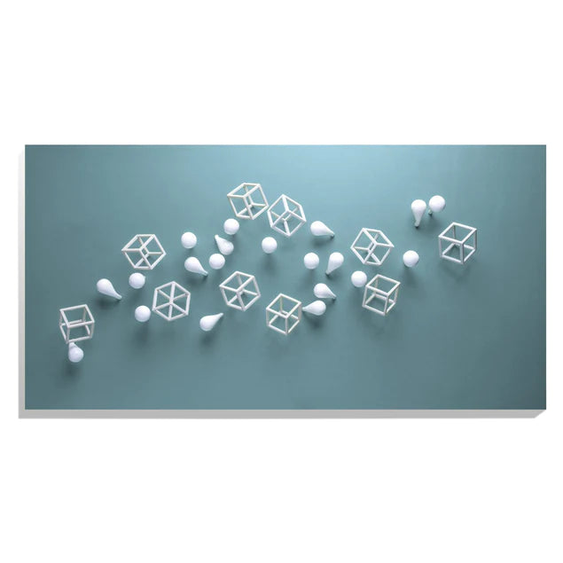 Wall Play Substrate Blue Grey By Gold Leaf Design Group | Wall Art | Modishstore