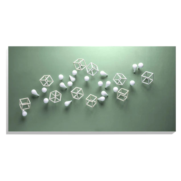 Wall Play Substrate Green Grey By Gold Leaf Design Group | Wall Art | Modishstore - 2