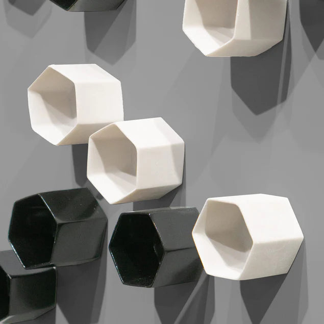 Wall Play Substrate Grey Dove W/ Beehive Black & Cream/ Lt. Grey By Gold Leaf Design Group | Wall Art | Modishstore - 3