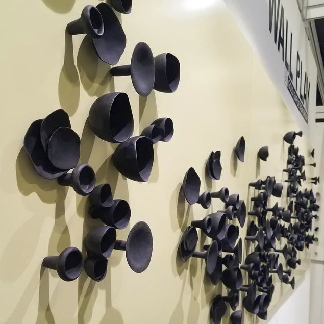 Wall Play Substrate Organic Black Set OF 3 By Gold Leaf Design Group | Wall Art | Modishstore - 5