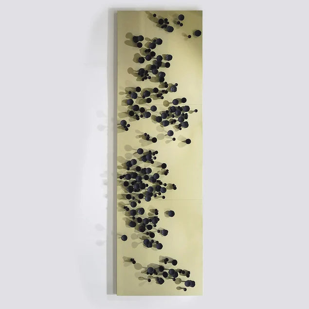 Wall Play Substrate Organic Black Set OF 3 By Gold Leaf Design Group | Wall Art |  Modishstore - 2