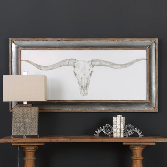 Uttermost Western Skull Mount Print | Modishstore | Frames