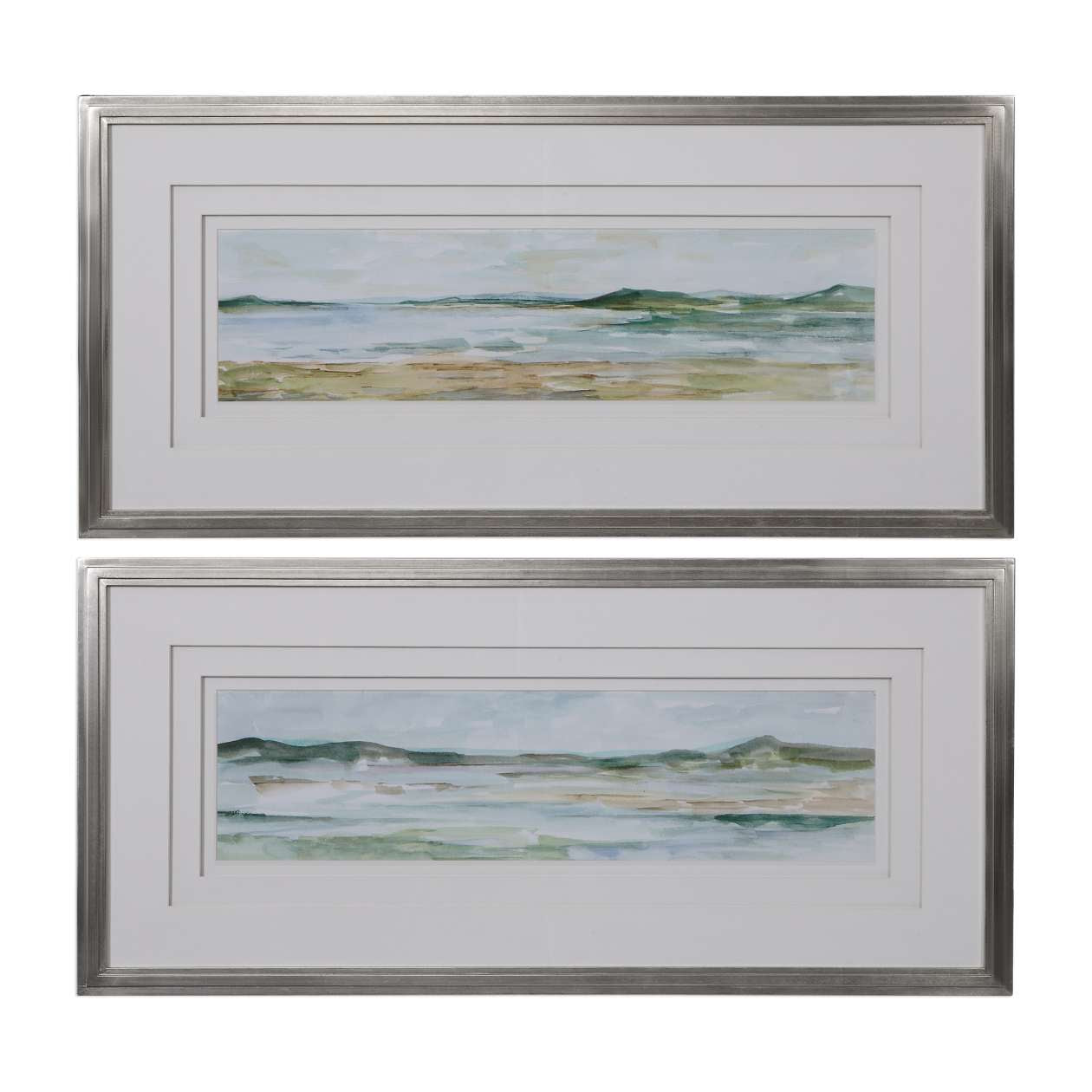 Uttermost Panoramic Seascape Framed Prints Set/2 | Wall Painting | Modishstore - 6