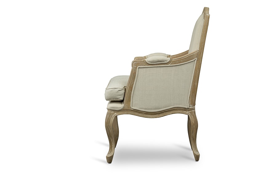 baxton studio nivernais wood traditional french accent chair | Modish Furniture Store-3