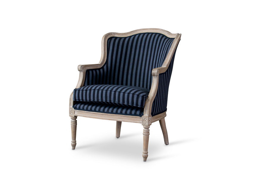 baxton studio charlemagne traditional french accent chair oak | Modish Furniture Store-8