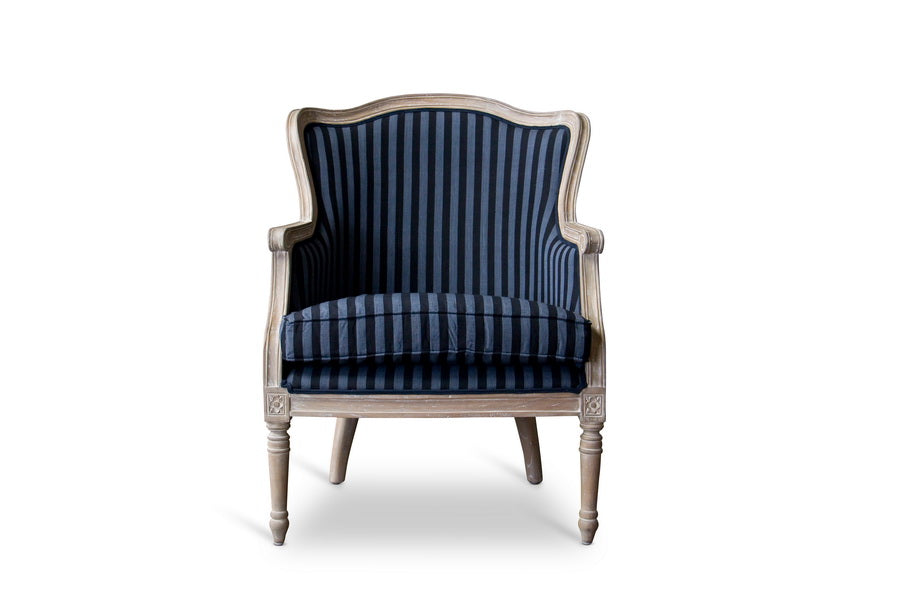 baxton studio charlemagne traditional french accent chair oak | Modish Furniture Store-9