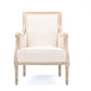 baxton studio chavanon wood light beige linen traditional french accent chair | Modish Furniture Store-3