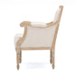 baxton studio chavanon wood light beige linen traditional french accent chair | Modish Furniture Store-4