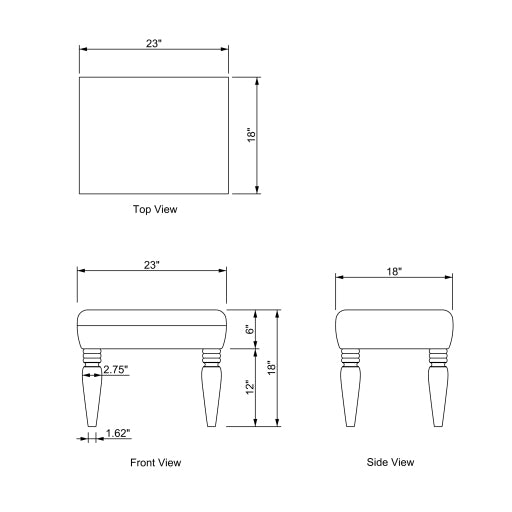 Surya Ottoman - ATE-003 | Ottomans | Modishstore-4