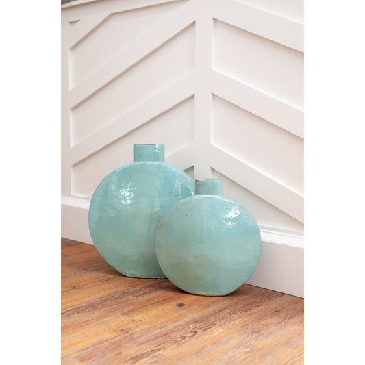 June Stoneware Vase, Blue by Jeffan | Vases | Modishstore