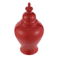 A&B Home Red Ceramic Jar | Jars & Canisters | Modishstore - 3