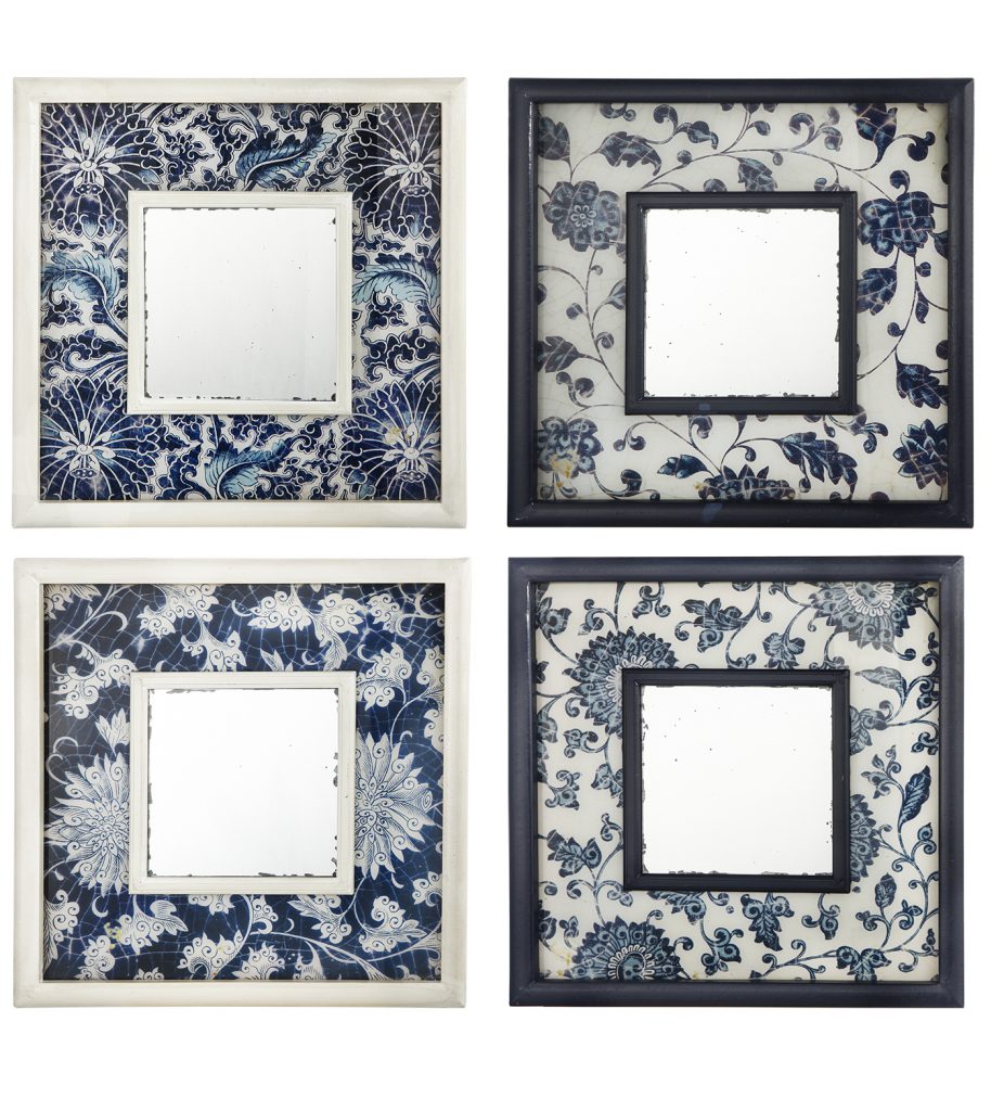 A&B Home Antiqued Mirror Set of 4 | Mirrors | Modishstore