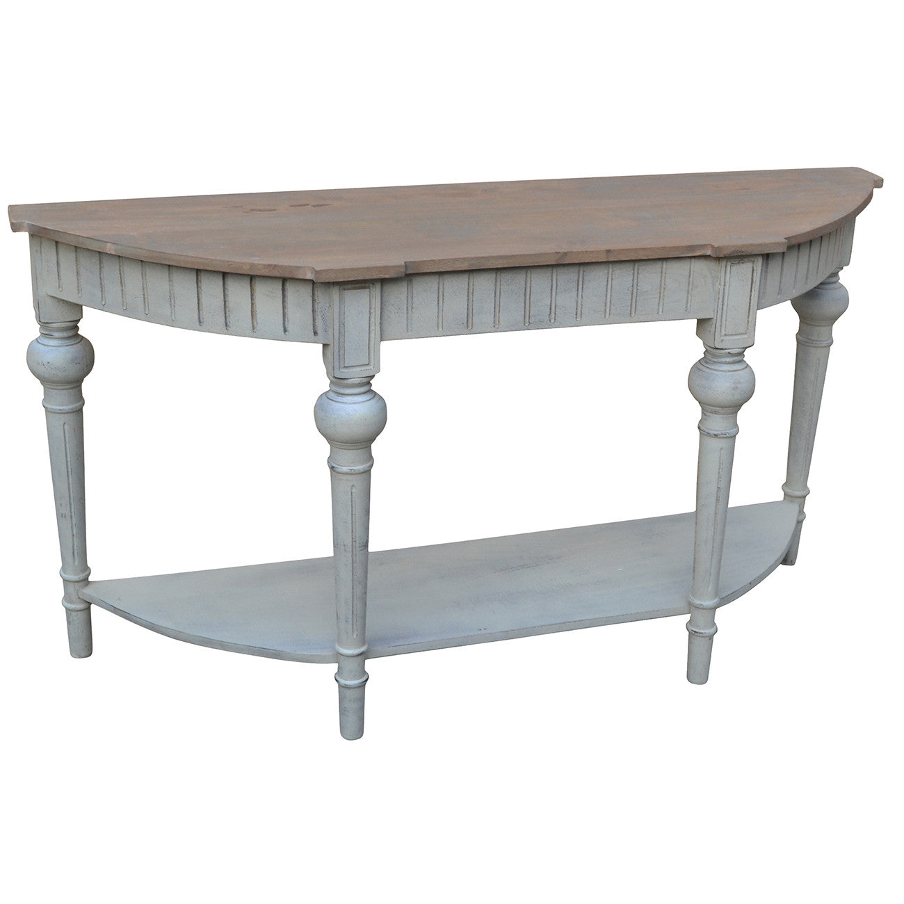 A&B Home Signature Demilune Console Table - Thumbnail 2