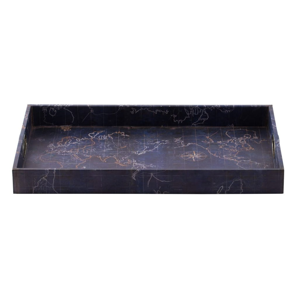 A&B Home Blue Decorative Trays | Trays | Modishstore - 2