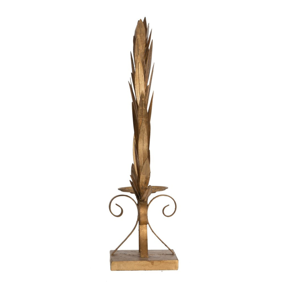 A&B Home Gold Laurel Wreath Candle holder | Candle Holders | Modishstore - 3