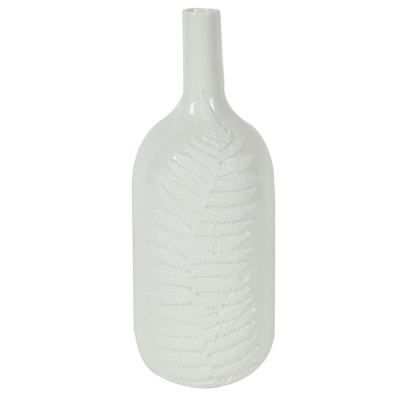 A&B Home White Ceramic Vase - Set Of 2 | Vases | Modishstore - 2