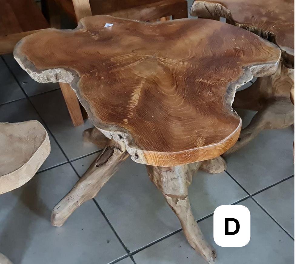 Artisan Living Teak Wood Slice Live Edge Accent Tables | ModishStore | Accent Tables-6