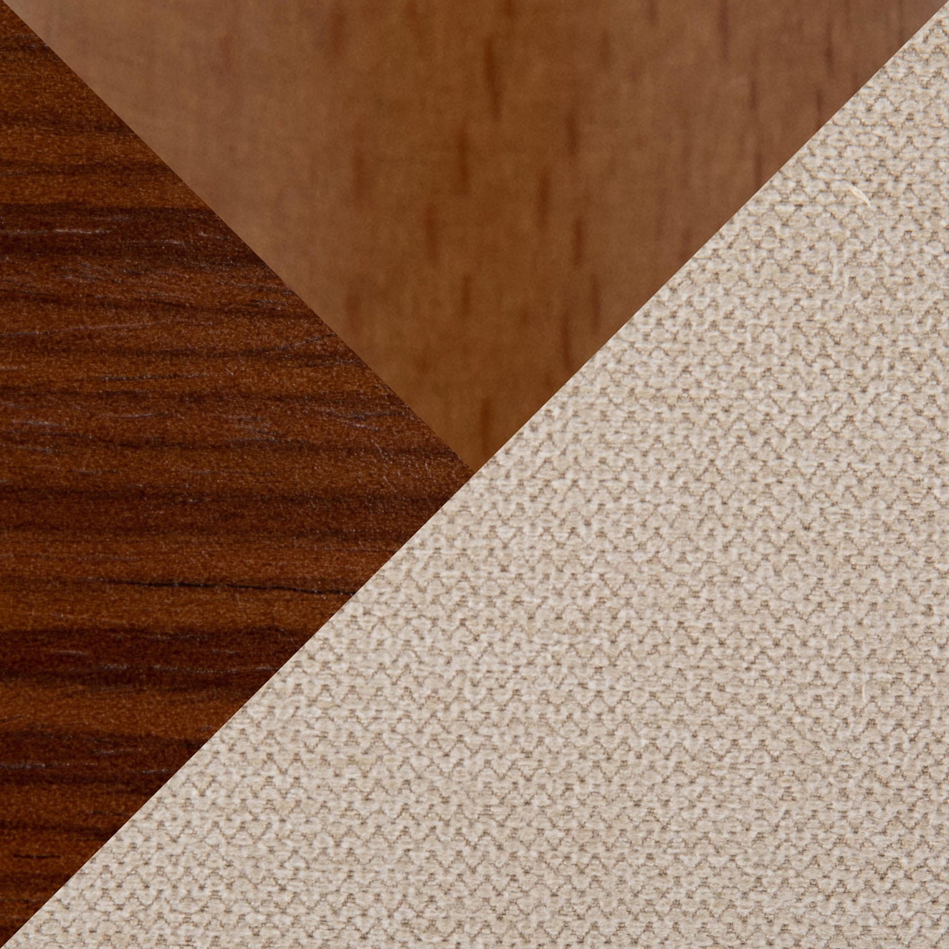 Anabelle Mid-Century Modern Chair in Natural Wood and Cream Fabric By LumiSource (Set of 2) | Dining Chairs | Modishstore - 18