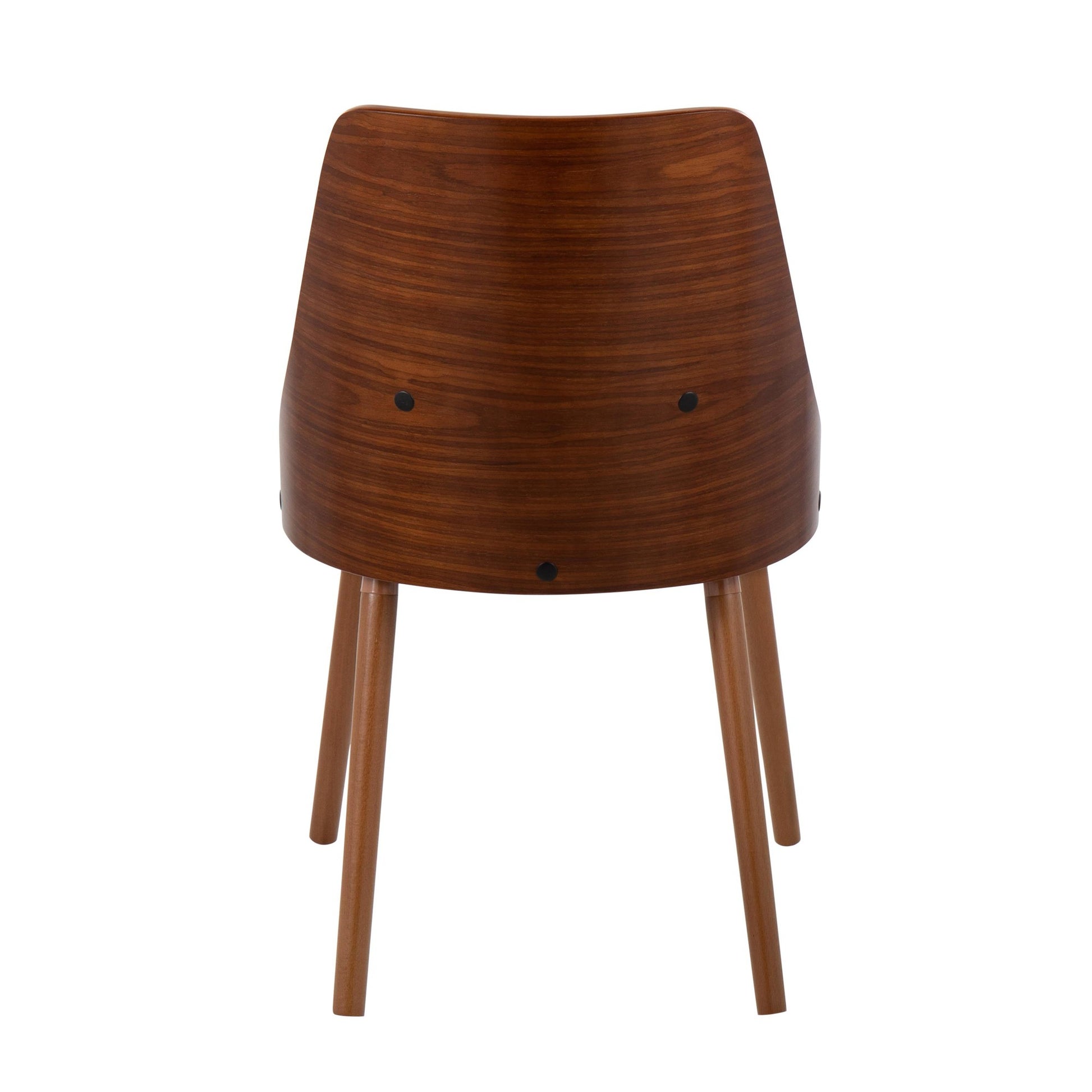 Anabelle Mid-Century Modern Chair in Natural Wood and Cream Fabric By LumiSource (Set of 2) | Dining Chairs | Modishstore - 27