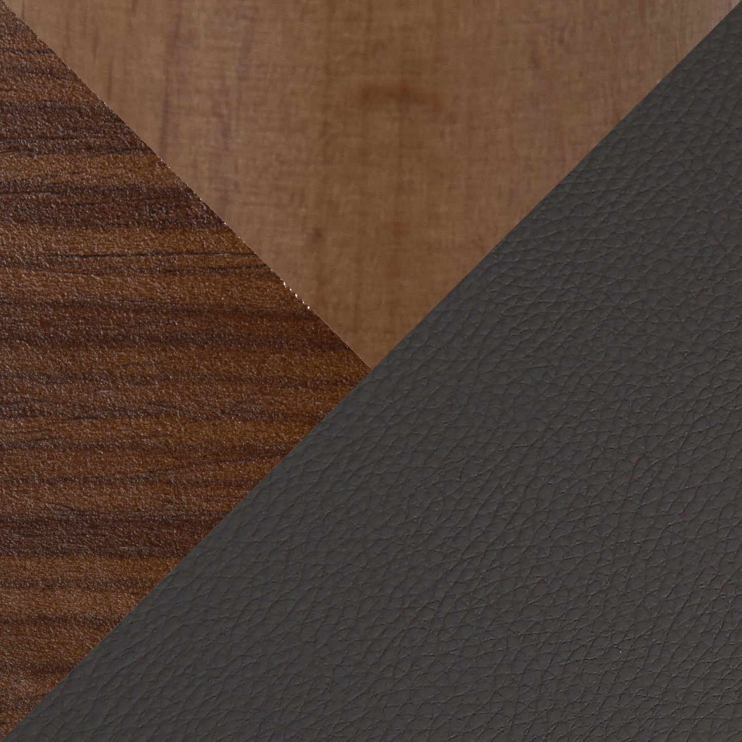 Anabelle Mid-Century Modern Chair in Walnut Wood and Brown Faux Leather By LumiSource (Set of 2) | Dining Chairs | Modishstore - 4