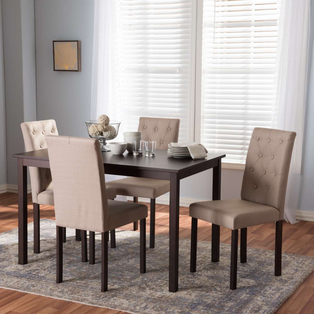 Baxton Studio Gardner 5-Piece Dining Set  | Dining Sets | Modishstore