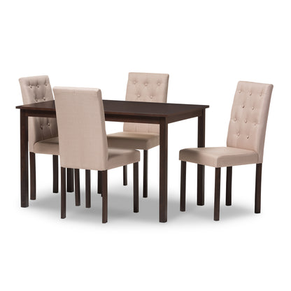 Baxton Studio Gardner 5-Piece Dining Set  | Dining Sets | Modishstore - 2