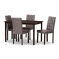 Baxton Studio Gardner 5-Piece Dining Set  | Dining Sets | Modishstore - 6