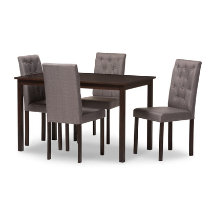 Baxton Studio Gardner 5-Piece Dining Set  | Dining Sets | Modishstore - 6