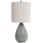 Aqua Ceramic Glaze Table Lamp by Modish Store | Table Lamps | Modishstore - 2