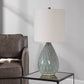 Aqua Ceramic Glaze Table Lamp by Modish Store | Table Lamps | Modishstore