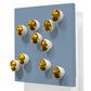 Wall Play Substrate Periwinkle W/ Seed Gold By Gold Leaf Design Group | Wall Art | Modishstore - 2