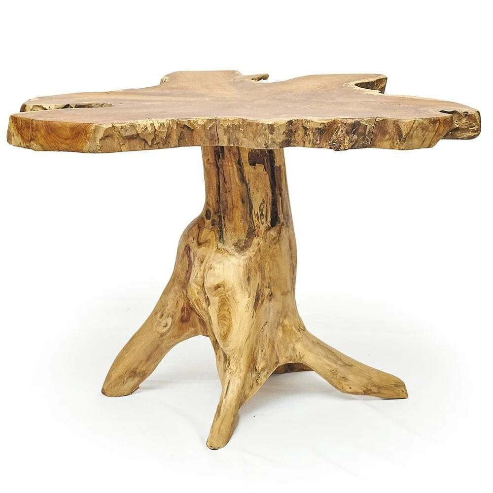 Artisan Living Teak Wood Slice Live Edge Accent Tables | ModishStore | Accent Tables-2