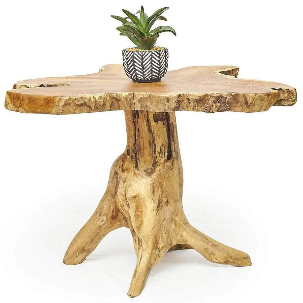 Artisan Living Teak Wood Slice Live Edge Accent Tables | ModishStore | Accent Tables-3