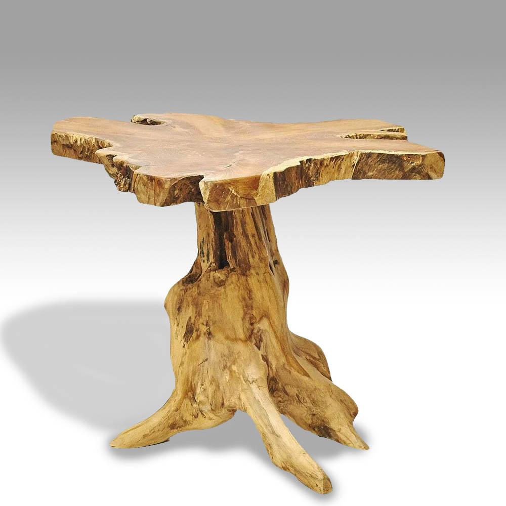 Artisan Living Teak Wood Slice Live Edge Accent Tables | ModishStore | Accent Tables-7