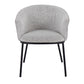 Ashland Contemporary Chair in Black Steel and Grey Sherpa Fabric By LumiSource | Dining Chairs | Modishstore - 7