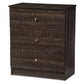 baxton studio decon modern and contemporary espresso brown wood 3 drawer storage chest | Modish Furniture Store-2