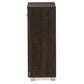 baxton studio mason modern and contemporary dark brown multipurpose storage cabinet sideboard with two class doors | Modish Furniture Store-3