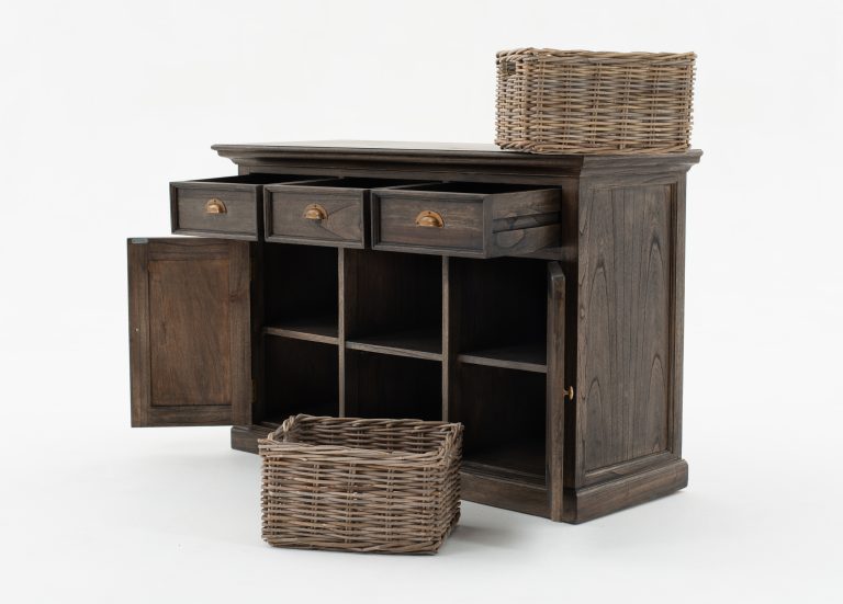 Buffet with 2 Baskets By Novasolo - B129BW | Sideboards | Modishstore - 2