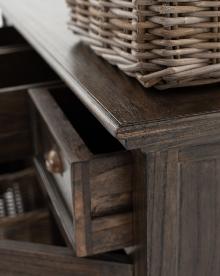 Buffet with 4 Baskets By Novasolo - B189BW | Sideboards | Modishstore - 2