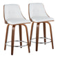 Gianna 24" Fixed-Height Counter Stool - Set of 2 By LumiSource | Counter Stools | Modishstore - 2