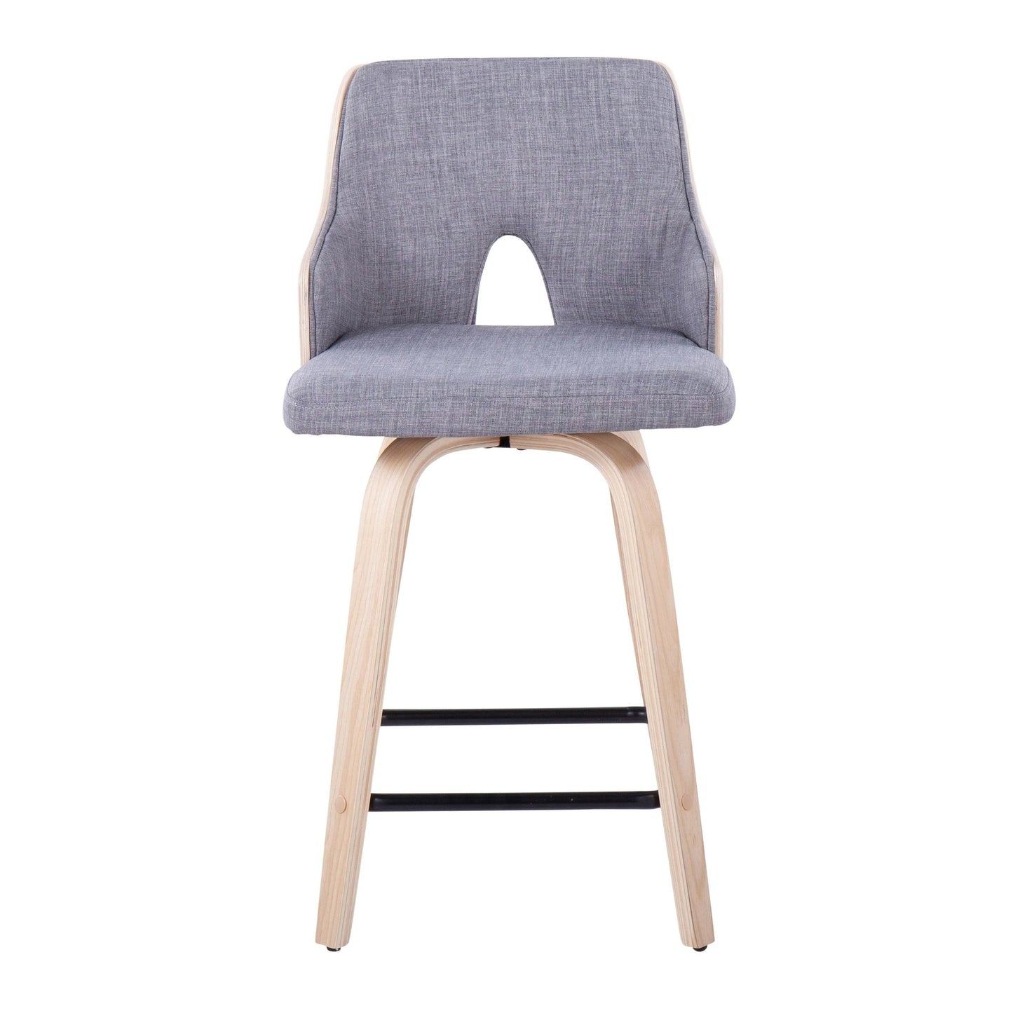 Stella 24" Fixed-Height Counter Stool - Set of 2 Cream By LumiSource | Counter Stools | Modishstore - 17