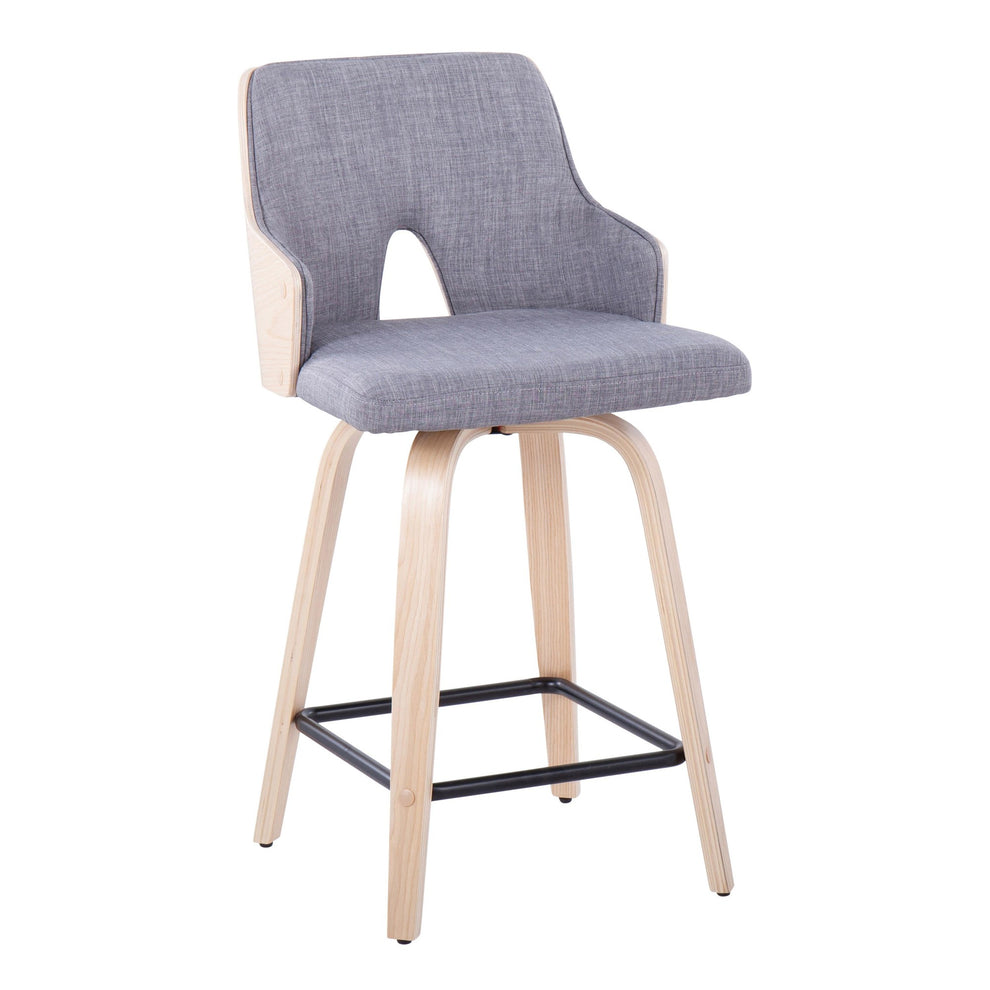 Stella 24" Fixed-Height Counter Stool - Set of 2 Cream By LumiSource | Counter Stools | Modishstore - 13