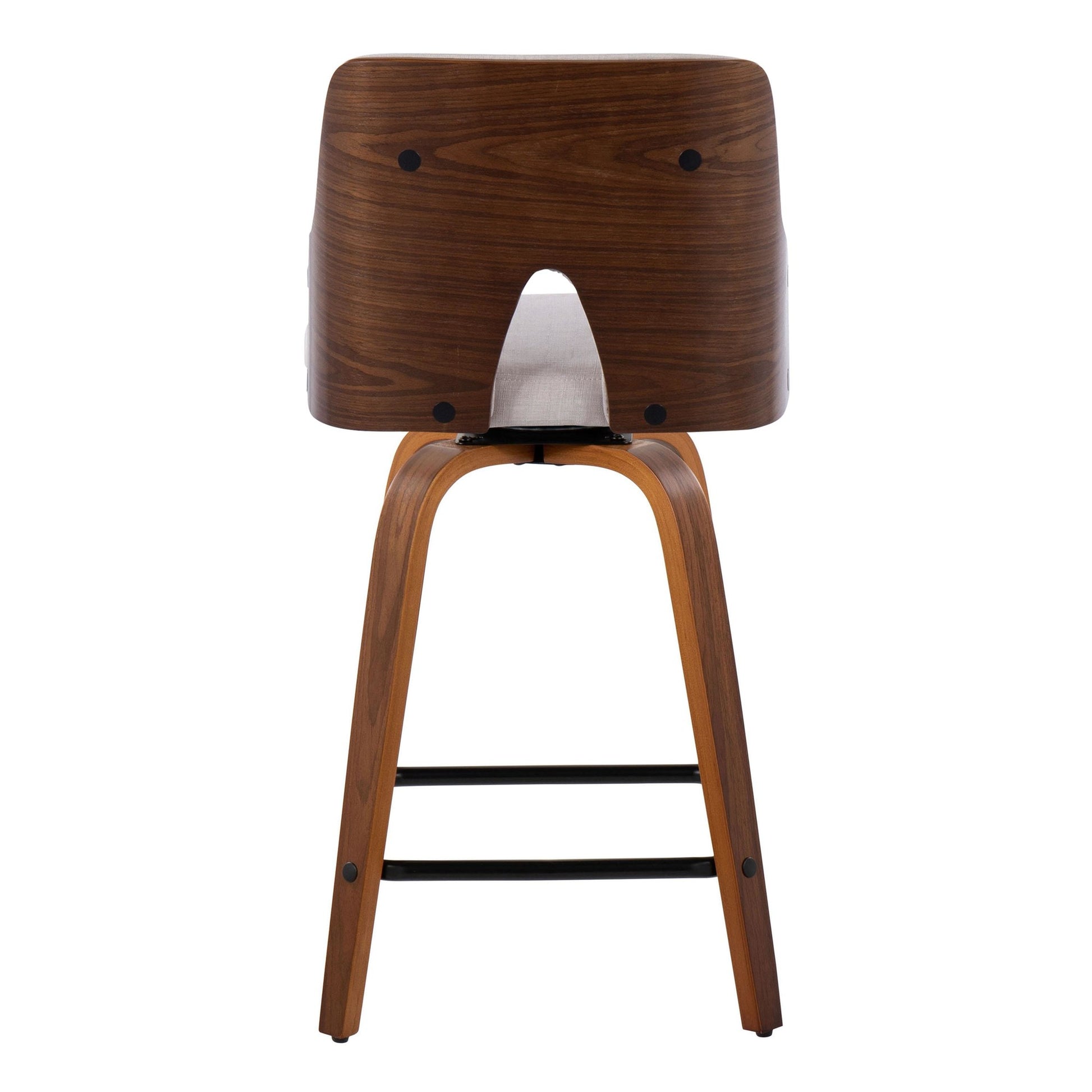 Stella 24" Fixed-Height Counter Stool - Set of 2 Cream By LumiSource | Counter Stools | Modishstore - 25