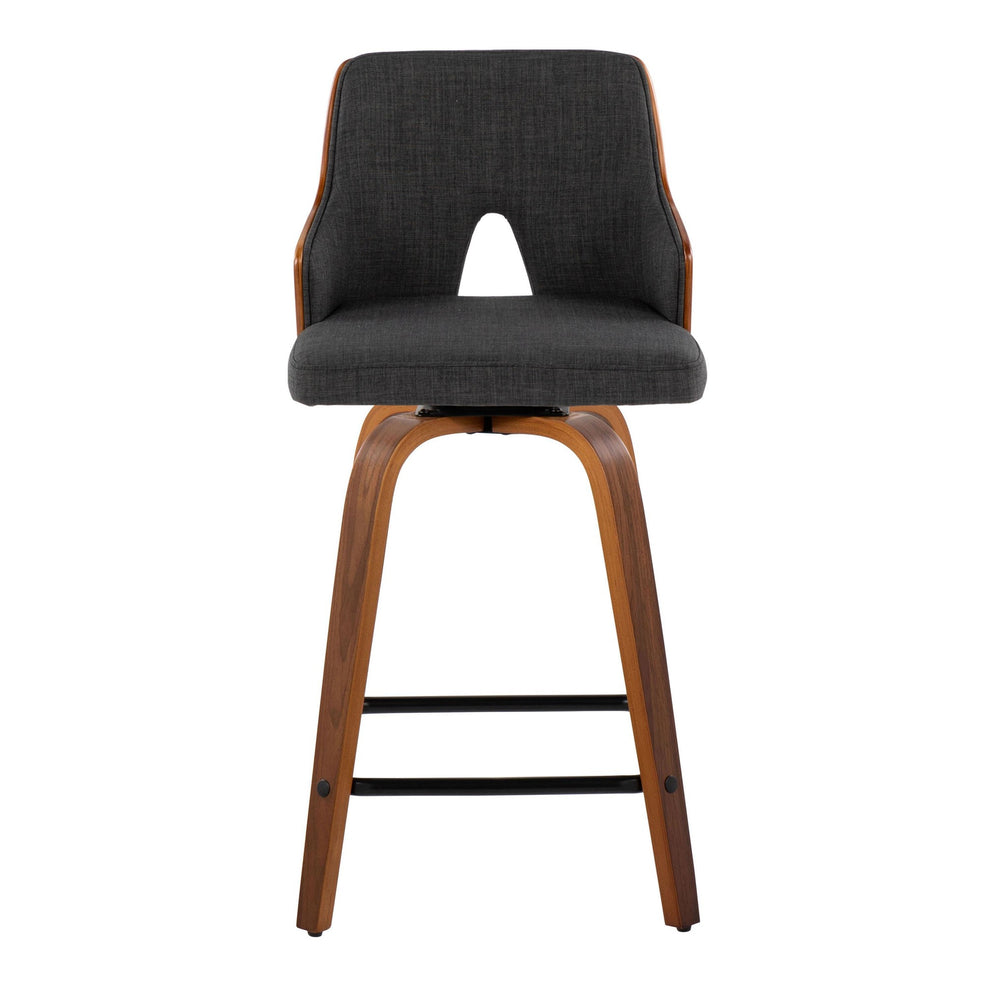Stella 24" Fixed-Height Counter Stool - Set of 2 Cream By LumiSource | Counter Stools | Modishstore - 34