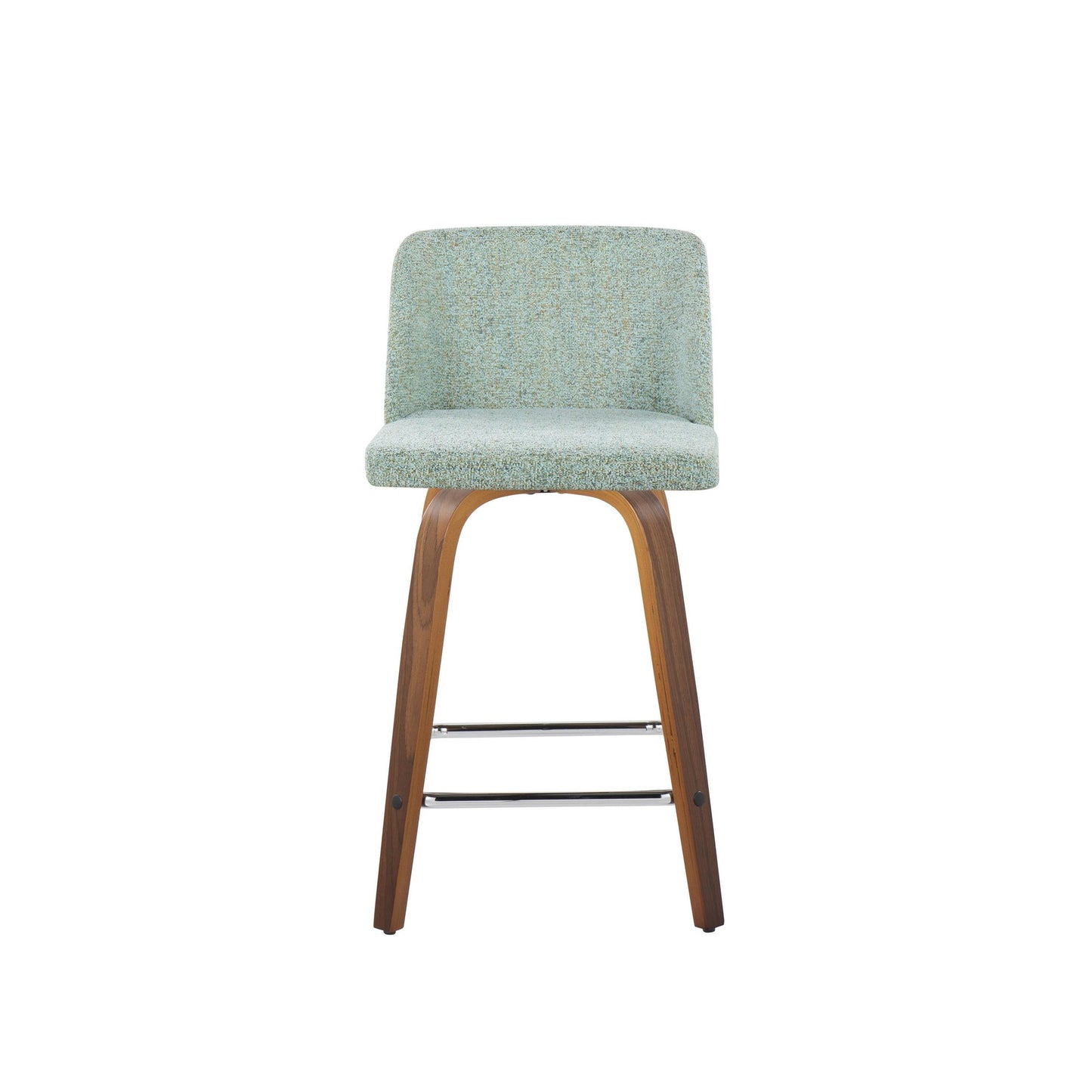 Toriano 24" Fixed Height Counter Stool - Set of 2 Green By LumiSource | Counter Stools | Modishstore - 6